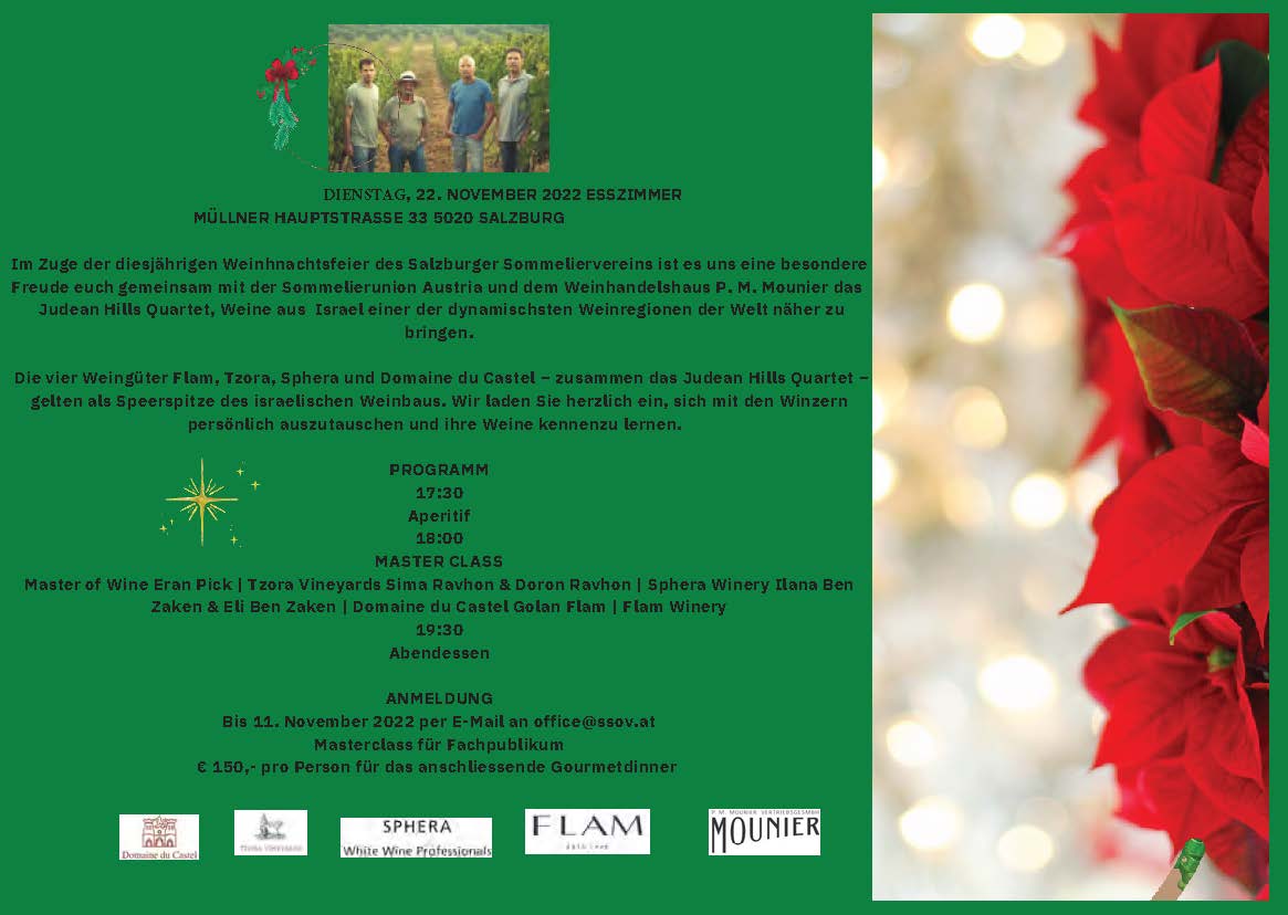Einladung zur Weihnachtfeier und Masterclass Judean Hills 2 Seite 2