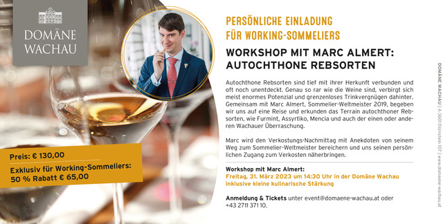 DW Eventeinladung Workshop mit Marc Almert Autochthone Rebsorten