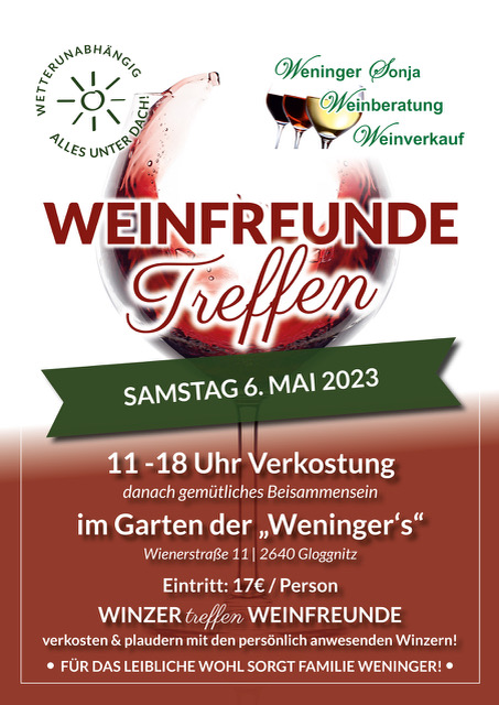Weinfreunde Treffen Plakat1