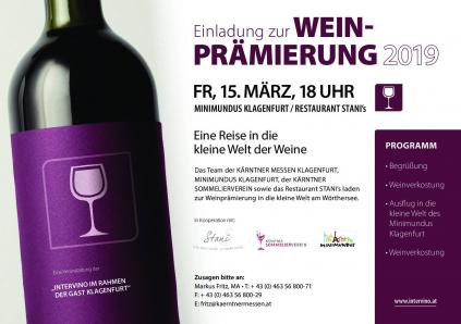 Weinprämierung Intervino 2020 Ktn Messen & KSOV Weinprämierung Intervino 2020 Ktn Messen & KSOV
