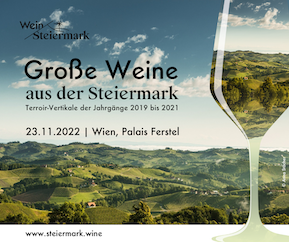 Save the Date!  Große Weine der Steiermark mit Terroir-Vertikale 