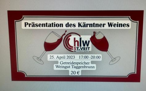 Präsentation des Kärntner Wein 25.04.23 Taggenbrunn