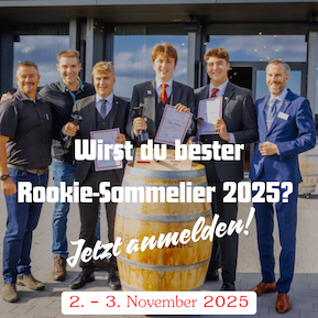 Wer wird bester Rookie-Sommelier 2025?