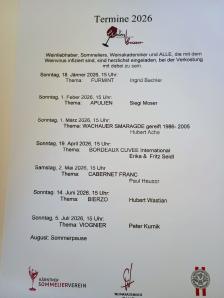 Weinbeisser Termine 2026 Bachler Althofen KSOV