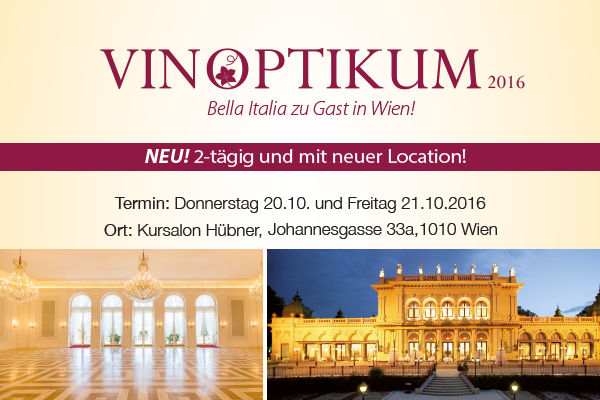 VINOPTIKUM 2016: "Bella Italia zu Gast in Wien!"