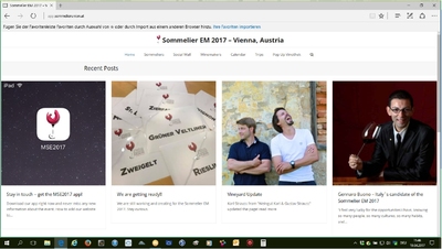 Die webbasierte #SommelierEM2017 APP ist da
