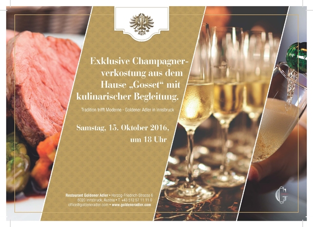 Champagnermenü mit Gosset von und mit Eric Bombard 